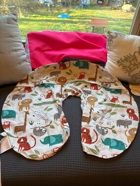 Kids Nursing Pillow Cover - Safari Animal Print New